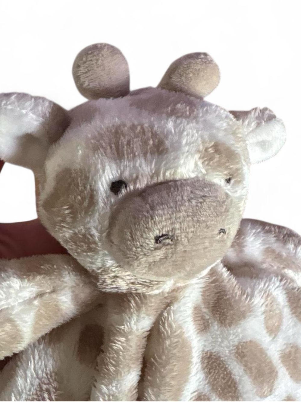 Carter's Beige Giraffe Lovey Plush Security Blanket
